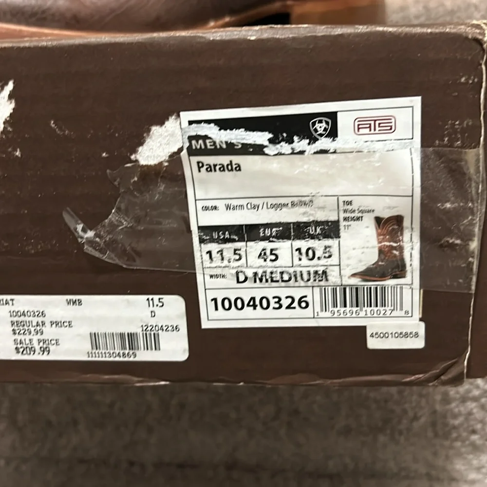 Ariat men’s cowboy boots Parada - Picture 2 of 5